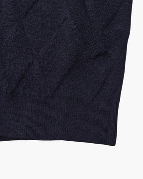 Heritage Diamond Stickad Kofta med Dragkedja