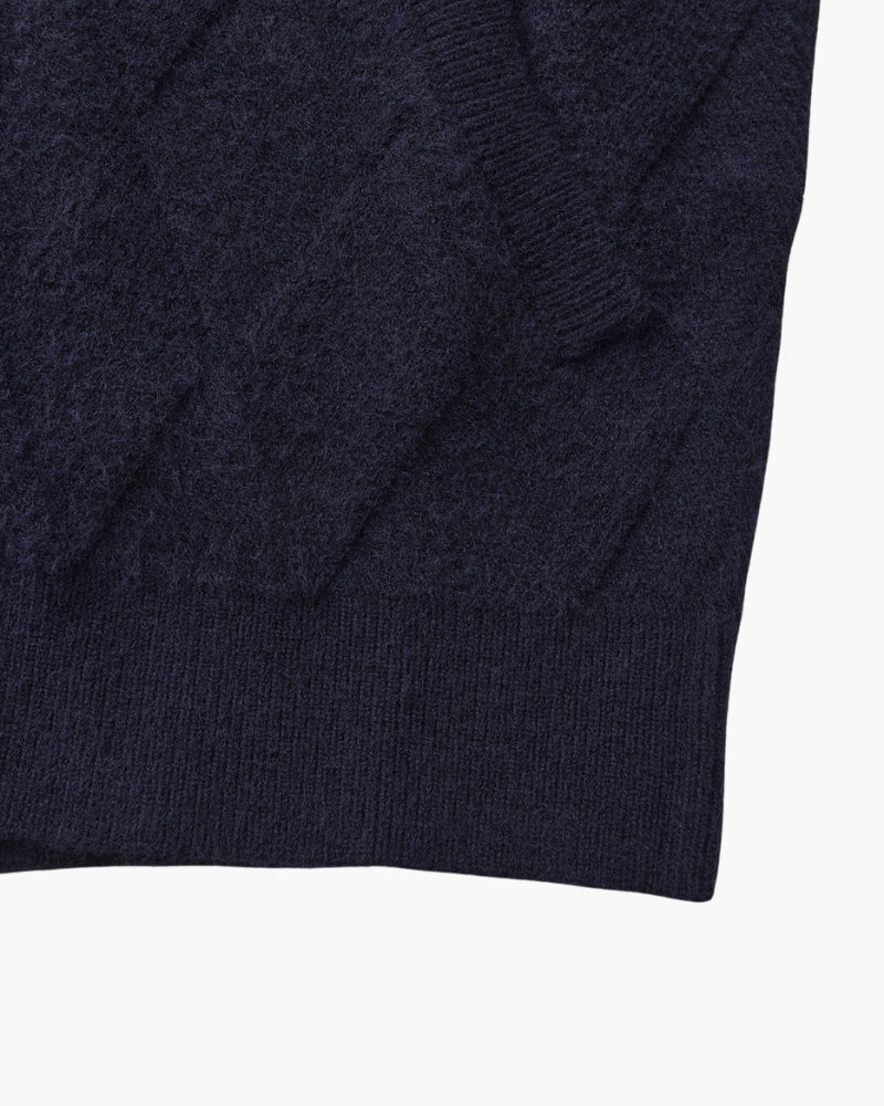 Heritage Diamond Stickad Kofta med Dragkedja