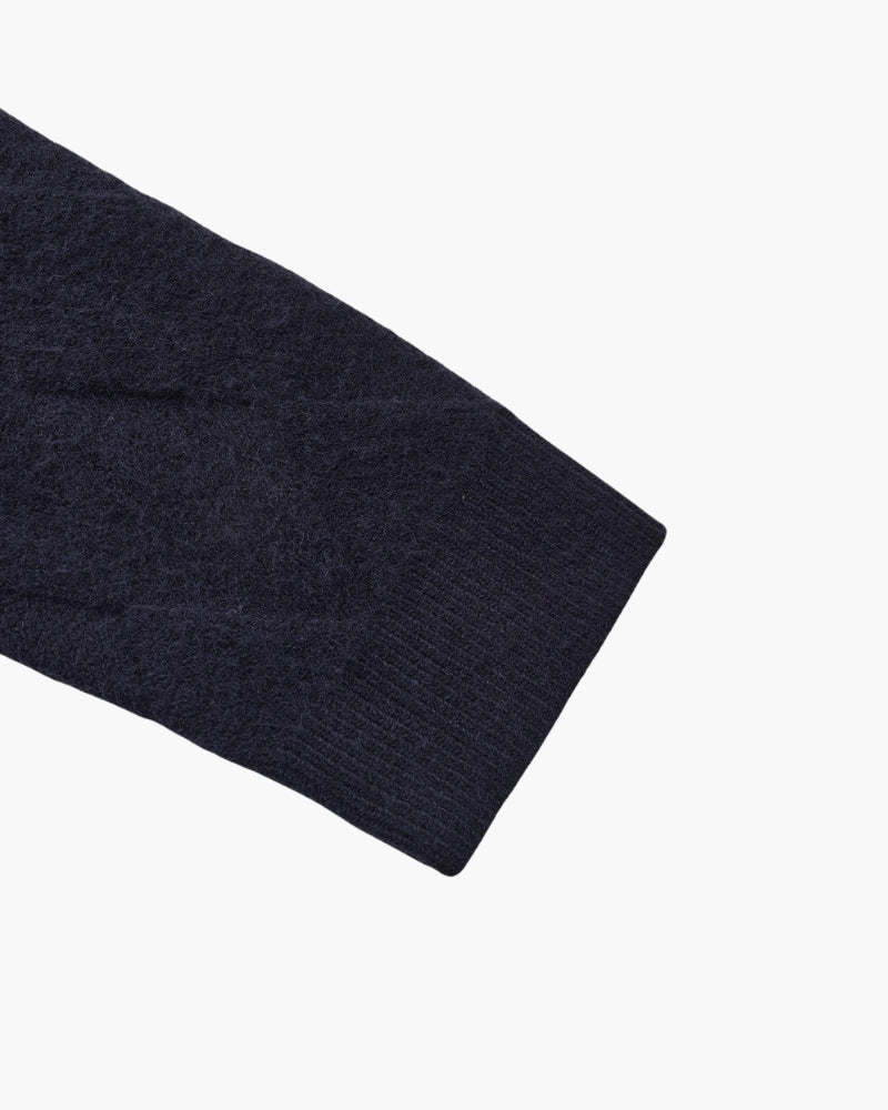 Heritage Diamond Stickad Kofta med Dragkedja