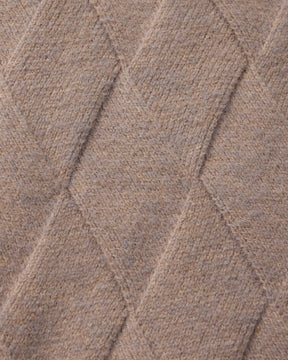 Heritage Diamond Stickad Kofta med Dragkedja